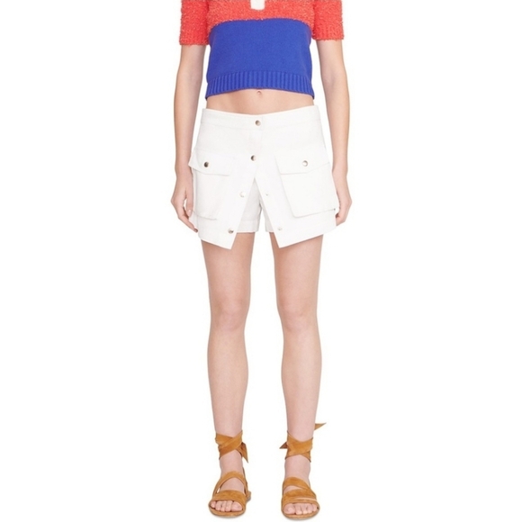 Nwt Staud Tamara Skort Ivory Size 12